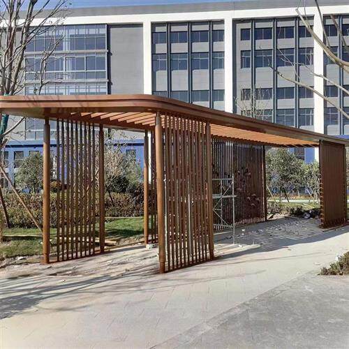 不锈钢廊架定制厂家承接大型钢结构异形长廊凉亭小区公园景观廊架