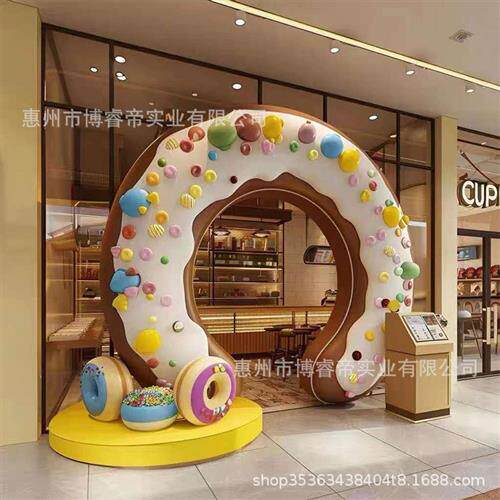 玻璃钢雕塑卡通人物店铺美陈商场纤维公仔玩偶大型摆件户外IP景观