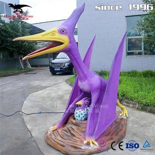 机械仿真恐龙风神翼龙大型动物模型工厂制作厂家展厅游乐园展览