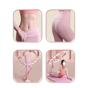 宅攻略呼啦圈加重细螺纹海绵哗啦圈男女锻炼钢管按摩大号呼啦圈厂