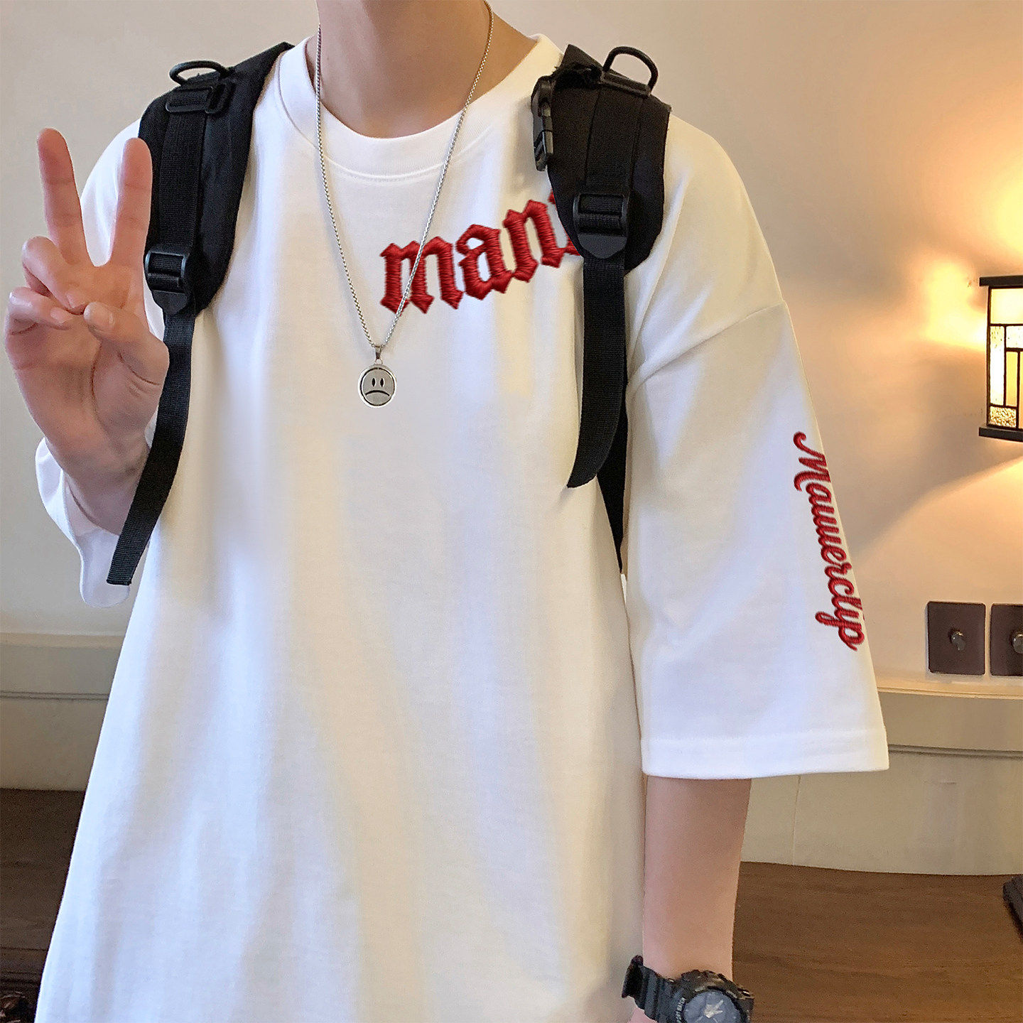 短袖T恤男夏季新款美式重磅宽松打底衫oversize潮牌印花半袖体恤,男装,T恤,淘宝优惠券,粉丝福利购,淘宝优惠卷