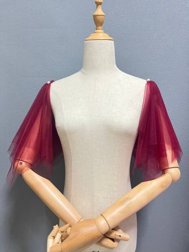 服饰婚纱配饰配件袖套假袖子半成品拼接防晒遮大臂网纱衣服神器女