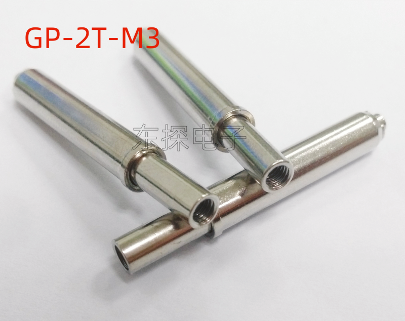 弹簧活动定位柱GP-2T-M3内牙定位针总长36mm弹簧压缩顶针伸缩探针