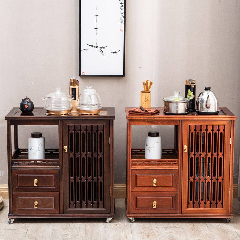 新中式实木茶水柜花梨木茶水台下置水桶客厅家用茶台茶边柜烧水柜,商业/办公家具,办公茶水柜,淘宝优惠券,粉丝福利购,淘宝优惠卷