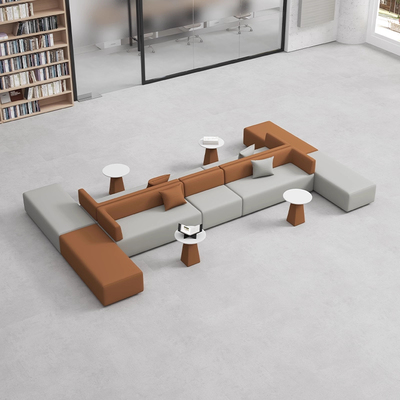 休息区前台休闲会客接待组合沙发