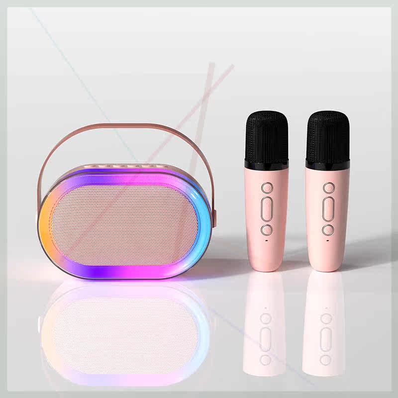 蓝牙音响k歌话筒一体麦克风家用户外唱歌无线音箱移动小型家庭ktv
