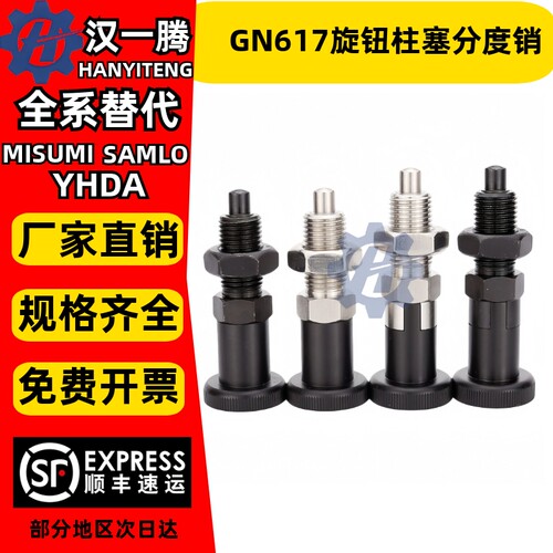 GN617旋钮柱塞分度销复位