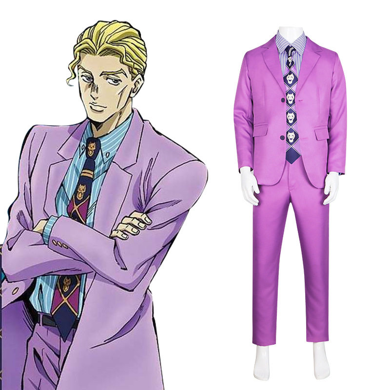 jojo的奇妙冒险cos服不灭钻石川尻吉影吉良吉影cosplay万圣节服装
