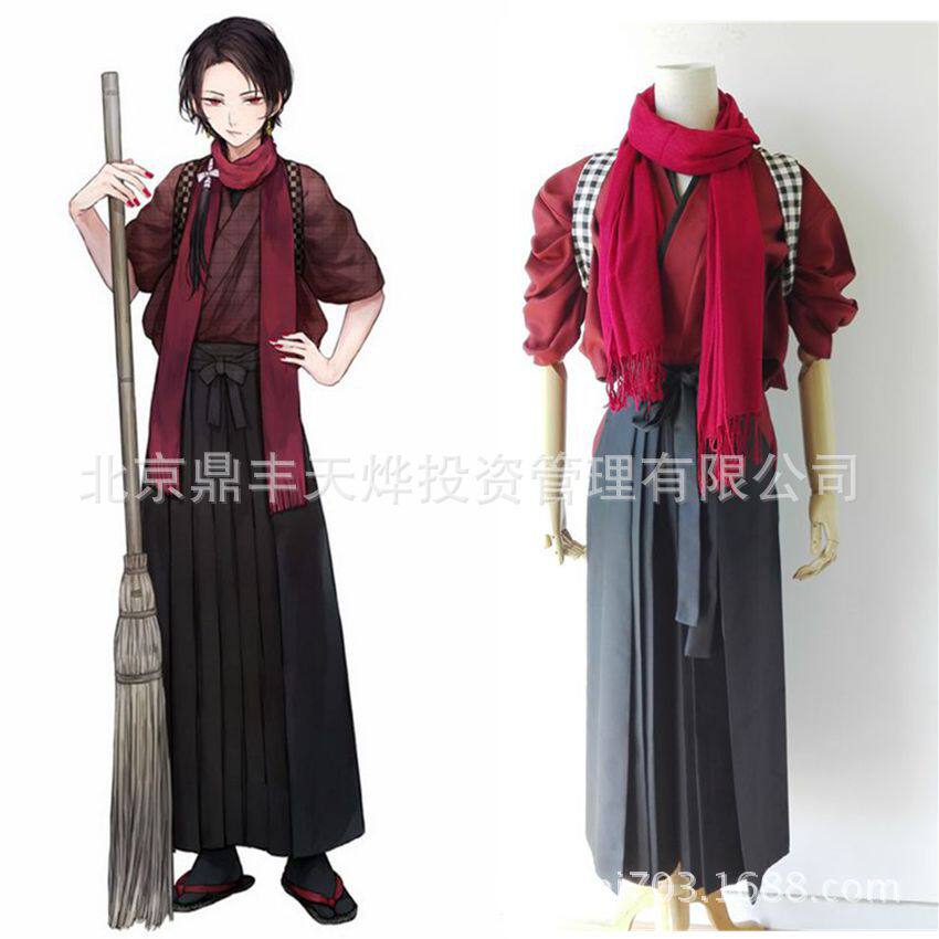 刀剑乱舞cos服加州清光cos服内番服打扫服cosplay服装现货