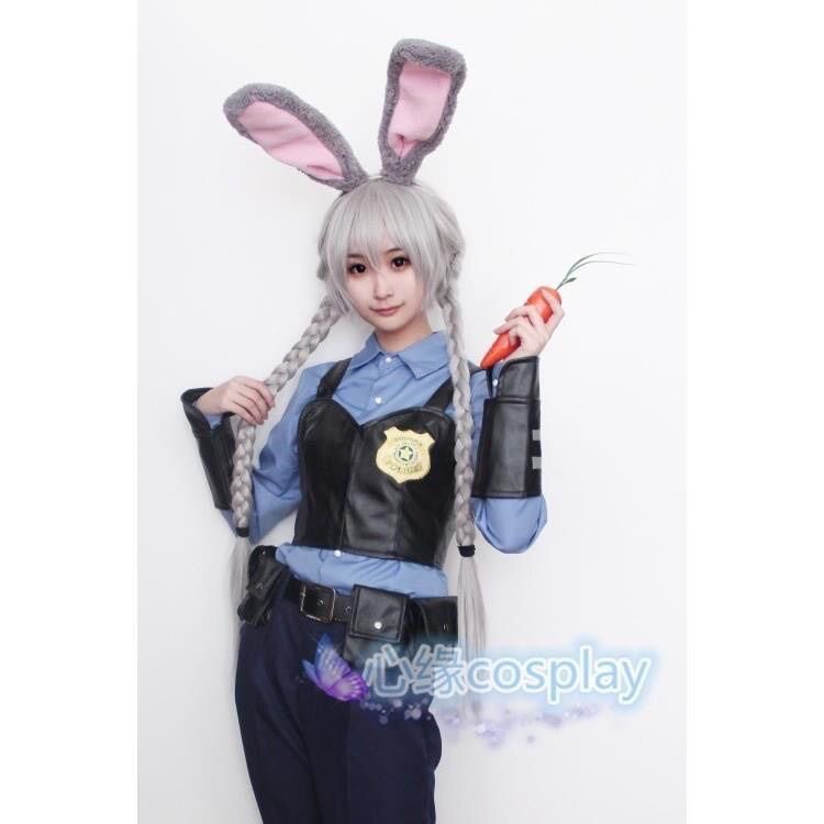 现货疯狂动物城judy兔朱迪兔子拟人服cosplay服装cos服装