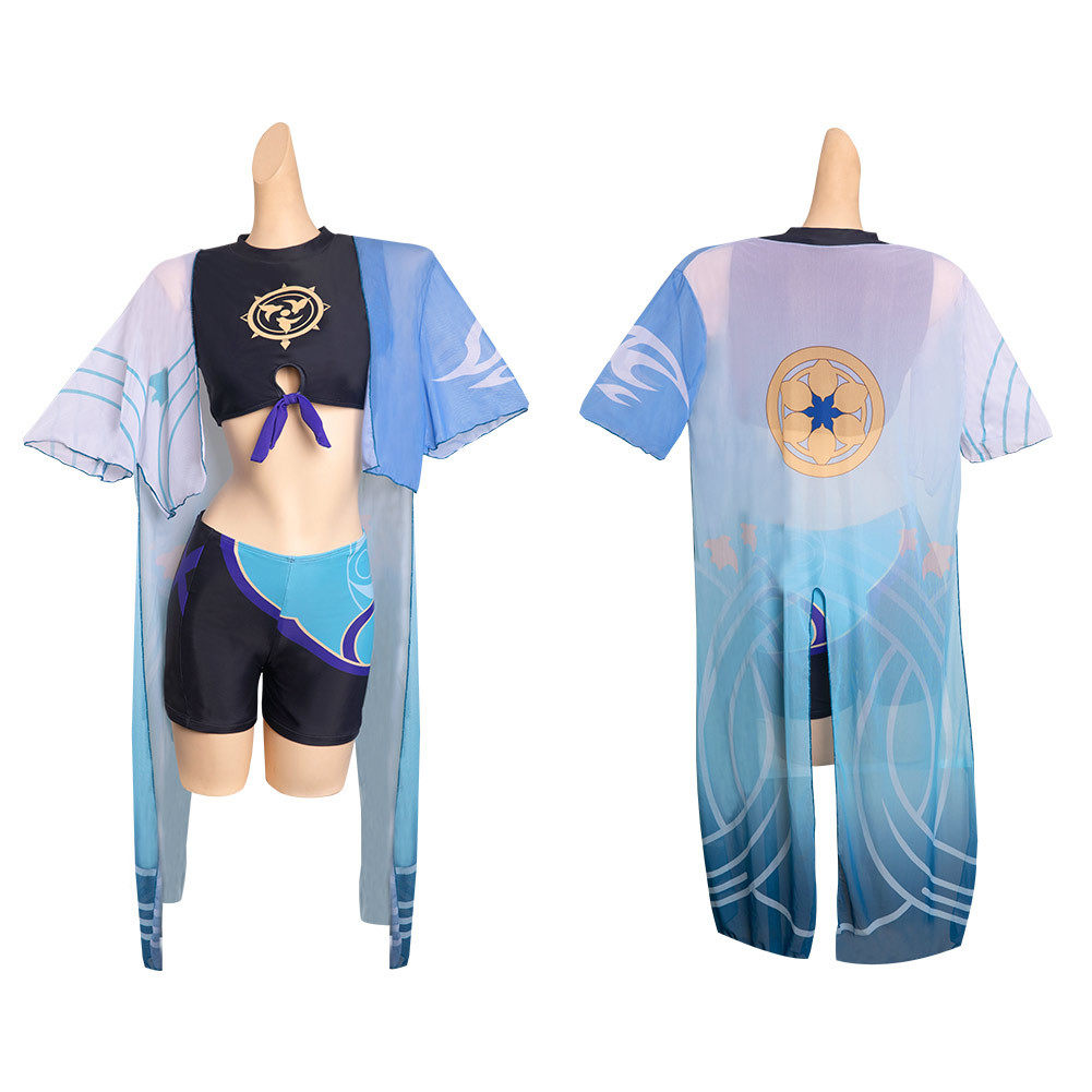 原神cos服流浪者泳衣cosplay散兵泳装COS服动漫游戏服装c服男图片