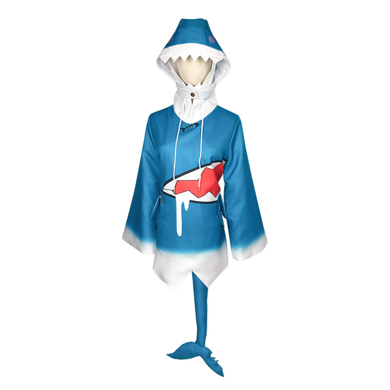 跨境源头Hololive英文一期生Vtuber噶呜·古拉 鲨鱼cos服现货