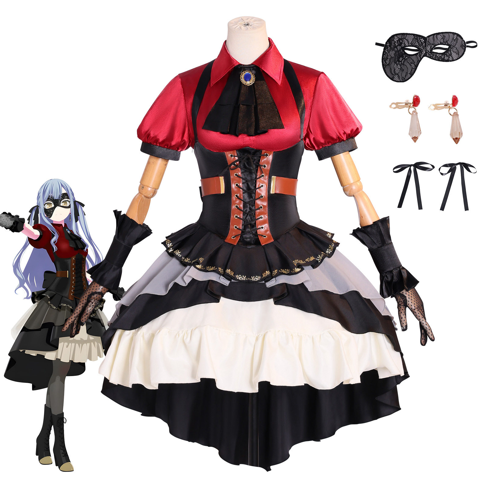 外贸日漫款BanGDreamAveMujica颂乐人偶丰川祥子cosplay二次元