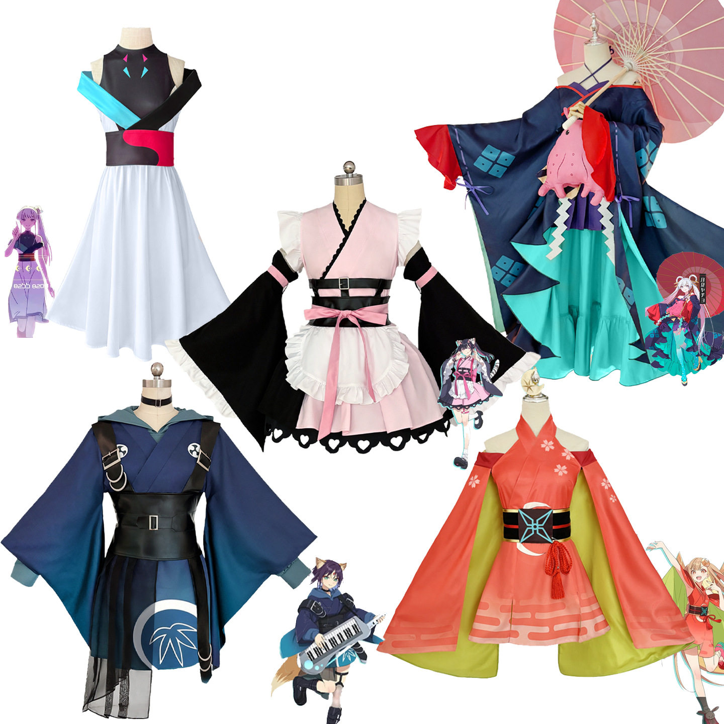 超时空辉夜姬cos辉夜酒寄彩叶月见八千代驹沢乃依cos服动漫全套