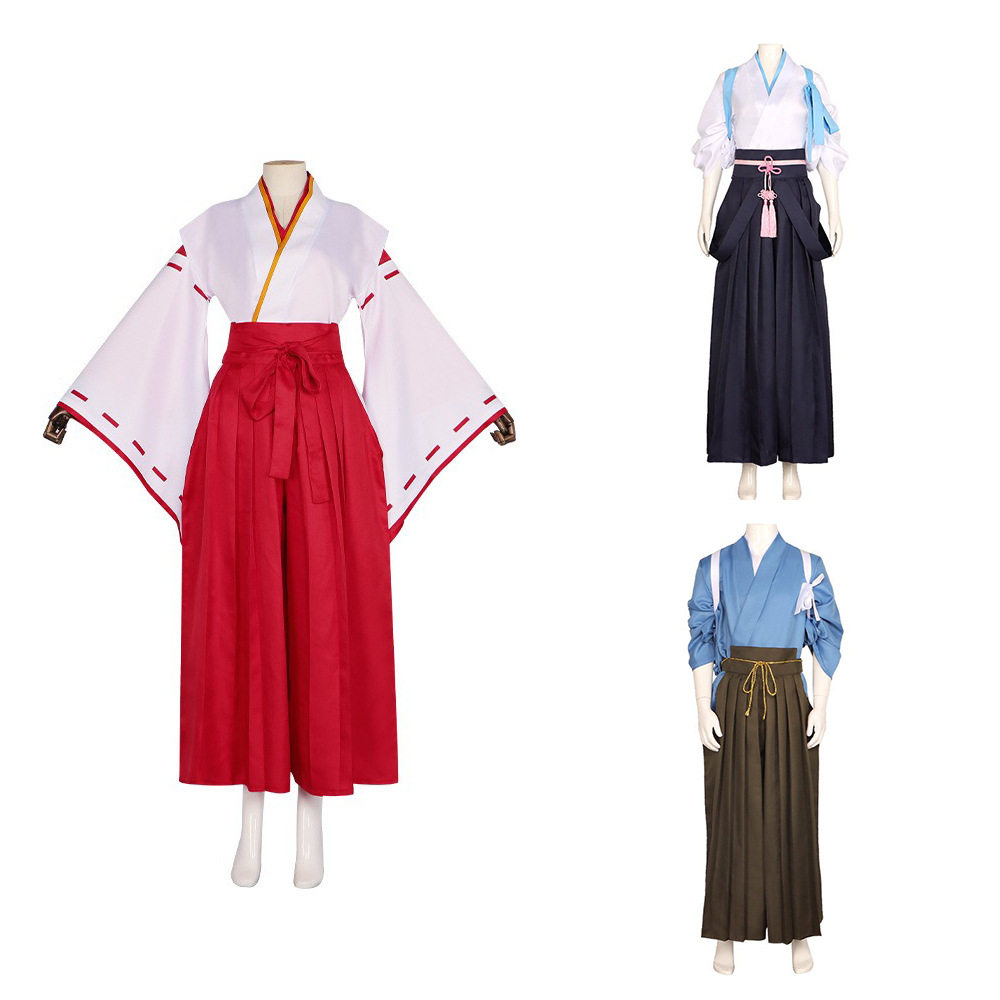 原神cos服巫女花散里神里绫华剑道服游戏服装cosplay万圣节表演服