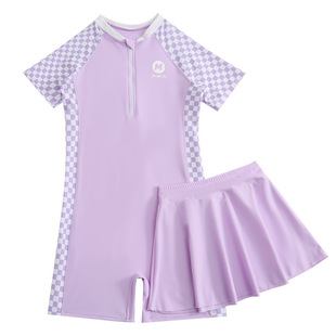 连体裙式 儿童泳衣小中大童女童女孩初中生小学生专业训练运动泳装