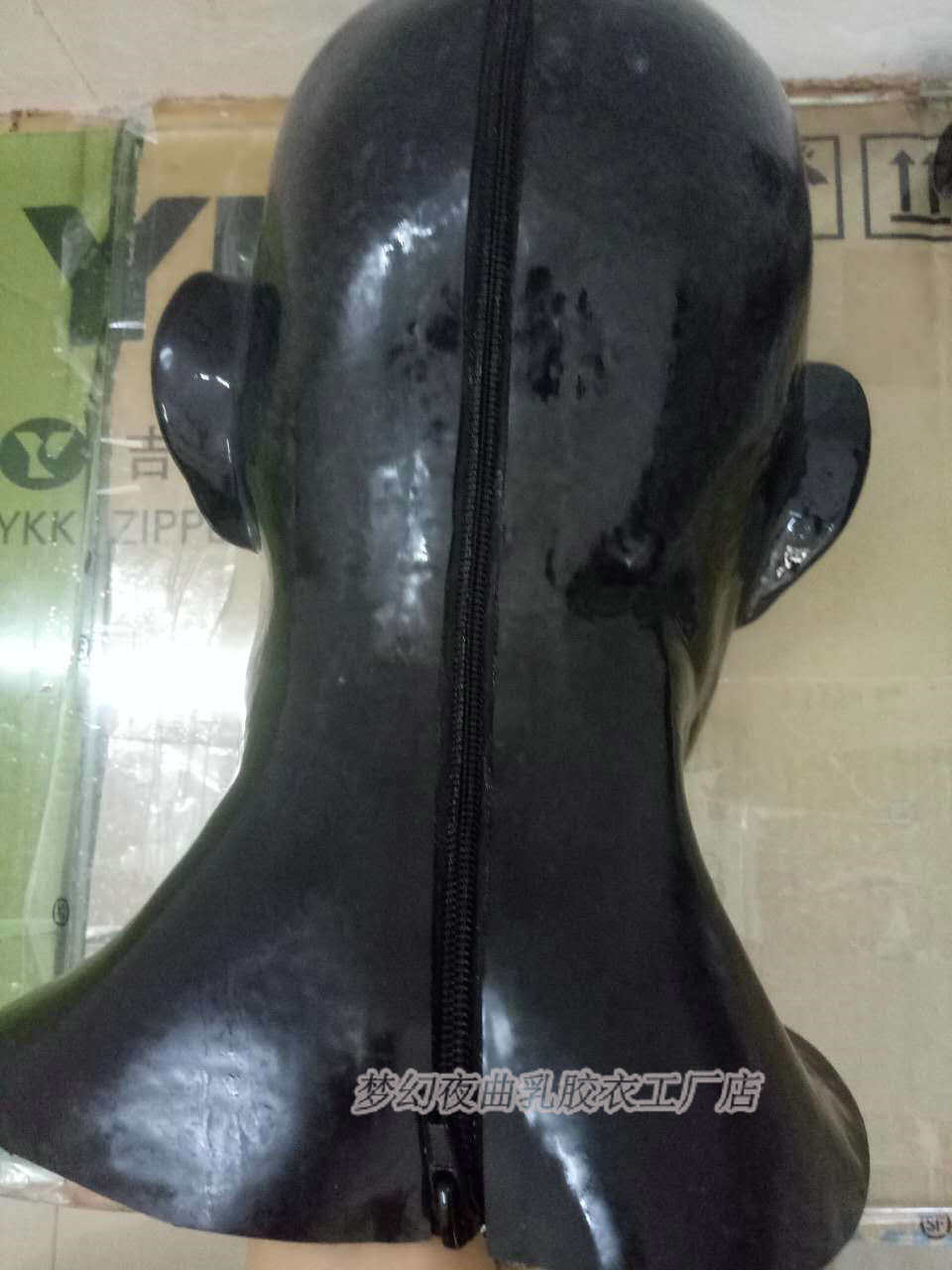 包邮乳胶头套面具 男女款带牙套鼻管 窒息口腔 口.暴束缚调教