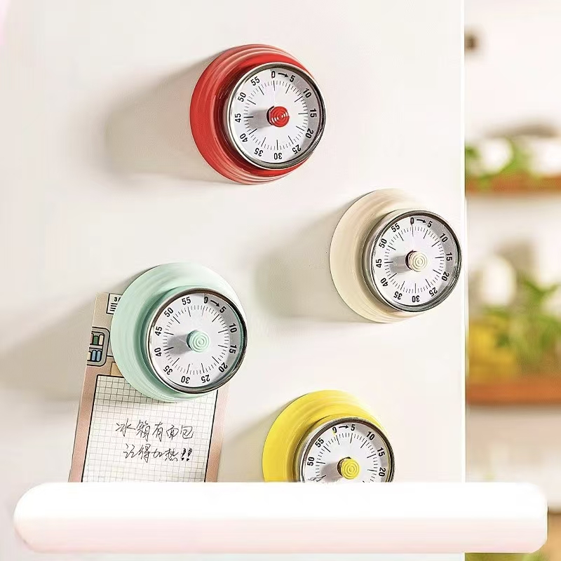 日式机械磁吸计时器厨房做饭提醒器学生自律闹钟倒计时定时器