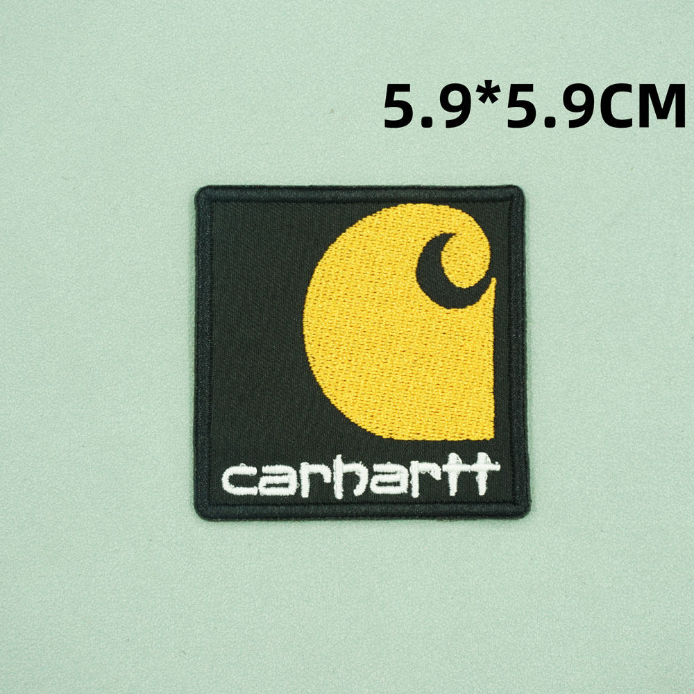 卡哈特刺绣布贴魔术贴章标志补丁贴 缝制自粘款 衣服背包个性装饰