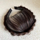 遮白发发箍鱼骨辫假发刘海一体增高颅顶有无鬓角麻花辫子外出头箍