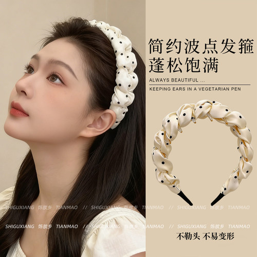 韩系波点发箍女款2026新款高颅顶