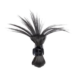 鸡毛毽子头抓夹女2026新款喷泉高马尾发夹辣妹鸡窝头假发发包头饰