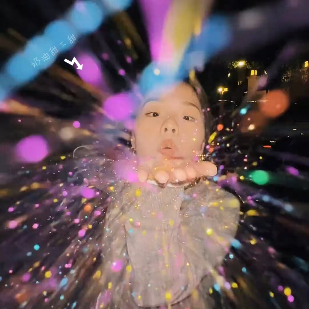 手心烟花圣诞出片闪粉藏