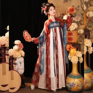 原创盛世大唐公主齐胸复原襦裙中国风一片式襦裙春夏秋仙气汉服女