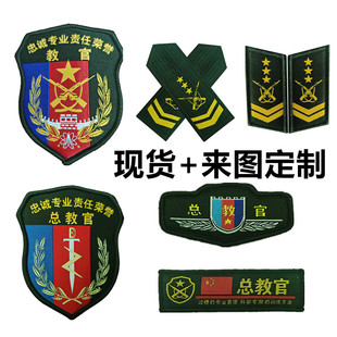 教官臂章胸章领章肩章总教官队长军训培训学生训练臂章魔术贴