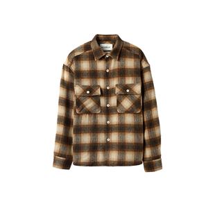 INTERPLAY 轻质格纹衬衫式夹克