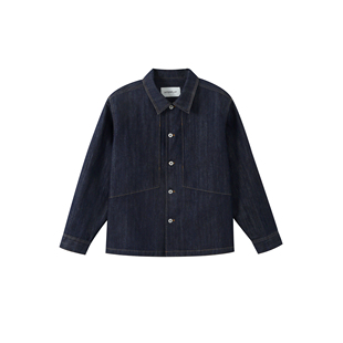 INTERPLAY 牛仔结构明线衬衫夹克