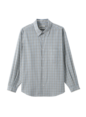 INTERPLAY 全棉细格纹长袖衬衫