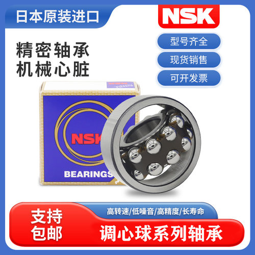 NSK日本进口调心球轴承1200 1201 1202 1203 1204 1205 1206 1207