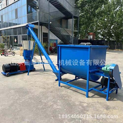 非洲出口养殖饲料机鸡鸭鱼兔子用平模造料机家用型颗粒饲料机