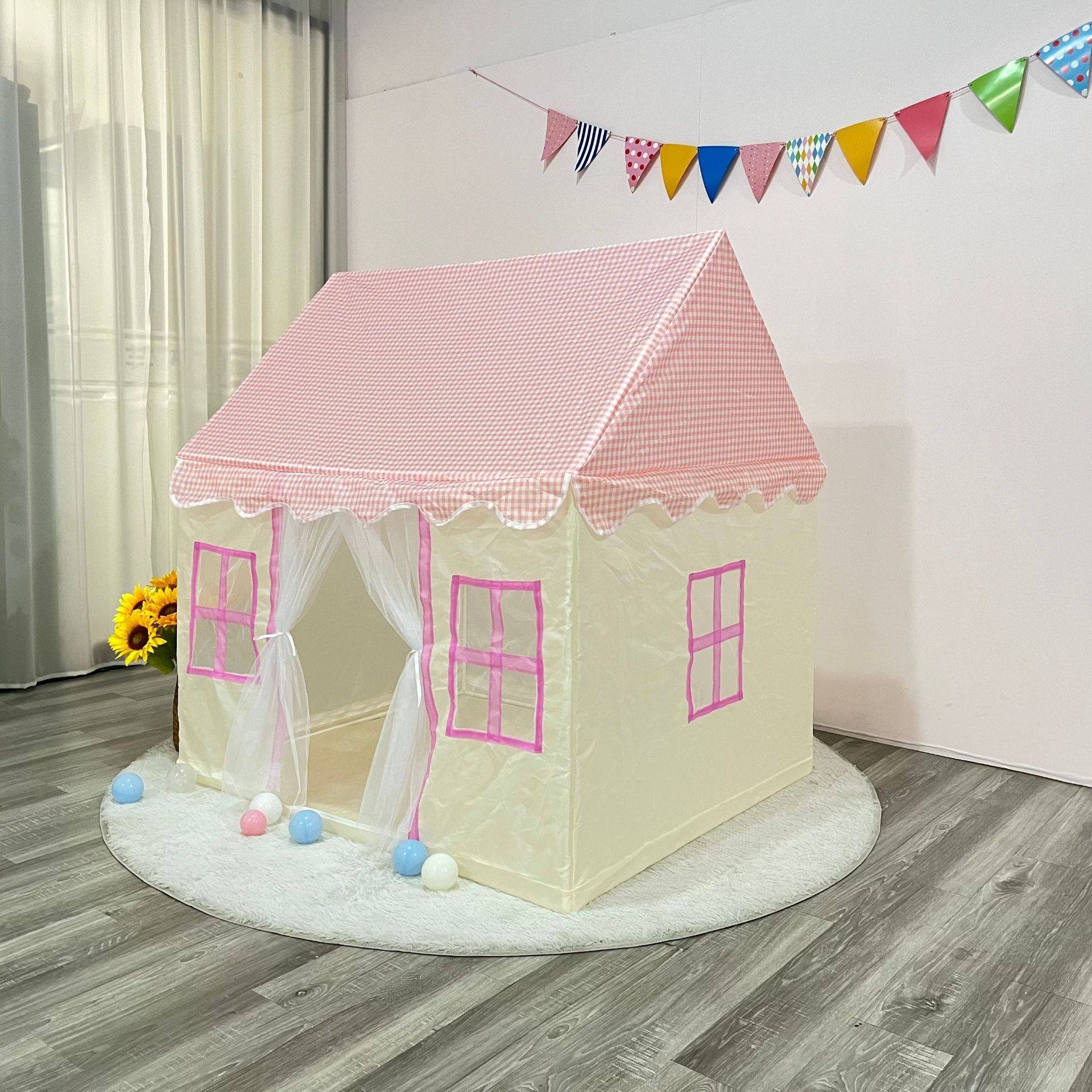 儿童帐篷室内公主城堡游戏屋男孩女孩睡觉玩具屋床上帐篷