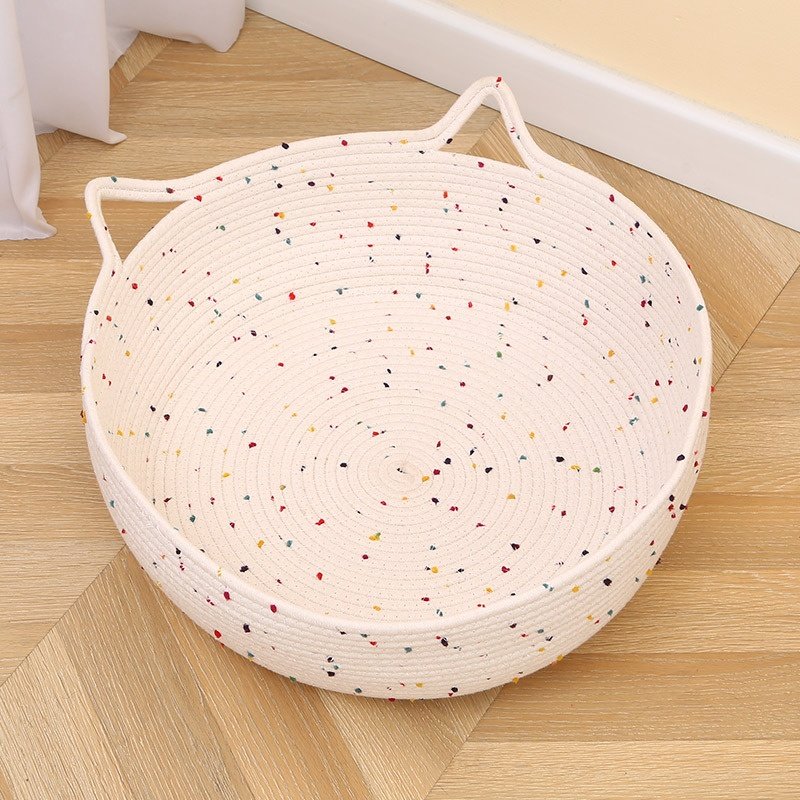 棉麻绳加厚冬季猫窝保暖编织猫咪窝垫子,宠物/宠物食品及用品,猫笼子/猫别墅,淘宝优惠券,粉丝福利购,淘宝优惠卷