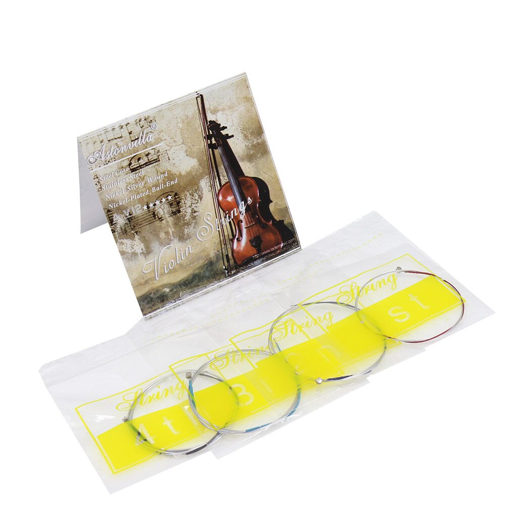 阿斯顿维拉小提琴弦av12德银缠弦演奏小提琴套弦线弦乐器配件