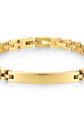 bangles女生不锈钢手饰饰品 弯牌钛钢情侣手链不掉色女夏季