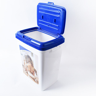 可印刷5kg翻盖密封防潮宠物储粮桶狗粮桶猫粮桶10斤宠物用品