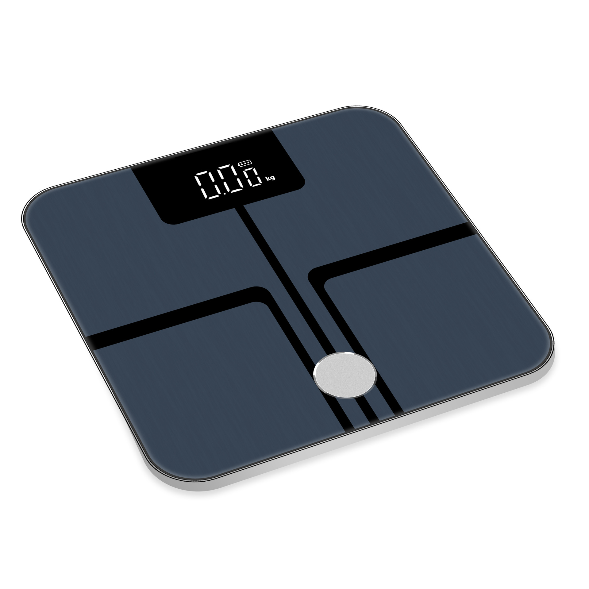 智能电子体重秤体脂健康称家用镀膜钢化玻璃app