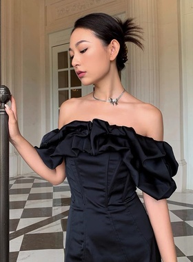 choker女新款潮蛇骨链欧美时髦锁骨链小众设计立体蝴蝶结颈链项链