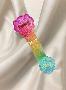 七彩琉璃吉祥如意家居装饰新居乔迁招财开业黄水晶如意小摆件