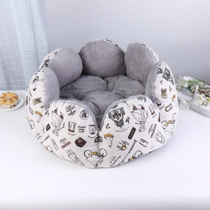 猫咪大空间冬季半封闭式保暖猫窝莲花加绒加厚猫被窝冬天宠物窝,宠物/宠物食品及用品,猫笼子/猫别墅,淘宝优惠券,粉丝福利购,淘宝优惠卷