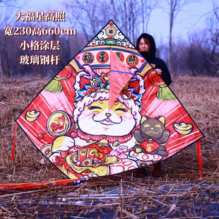 大号三角风筝醒狮顺风顺水蝎子纱蝴蝶脸谱龙虾五彩鱼炫彩滑翔机