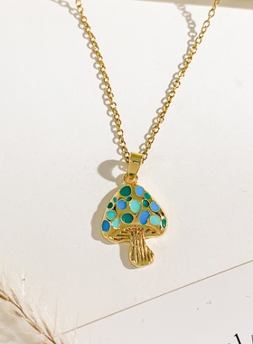 项链卡通海星海马项链珐琅彩滴油轻奢小众设计感时尚百搭配饰