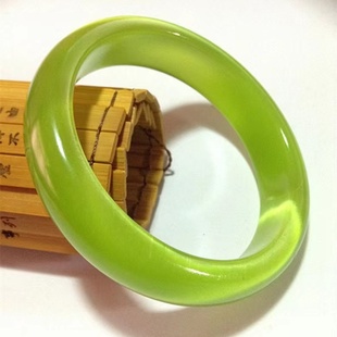 韩版正品灰猫眼石手镯时尚饰品女猫眼效应明显12n圈口56-64