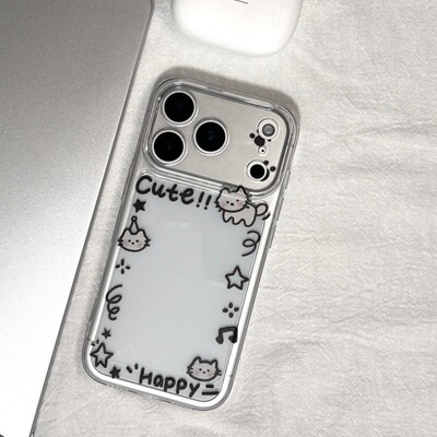 卡通情侣相框猫咪手机壳