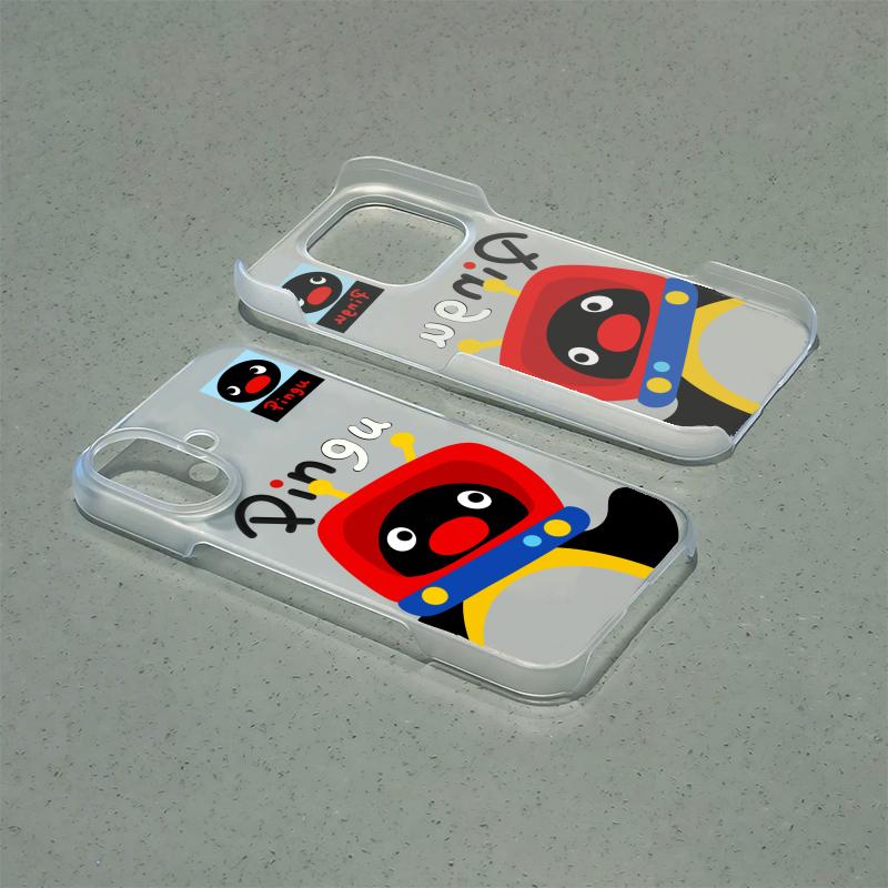 适用苹果17可爱企鹅磨砂感手机壳