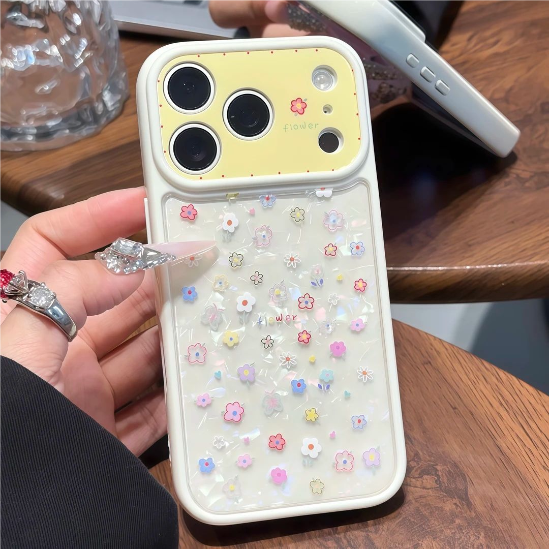 彩色碎花适用苹果17promax手机壳iPhone16pro简约华为mate80光影彩贝小米17ins风防摔vivoX300软壳oppoReno15