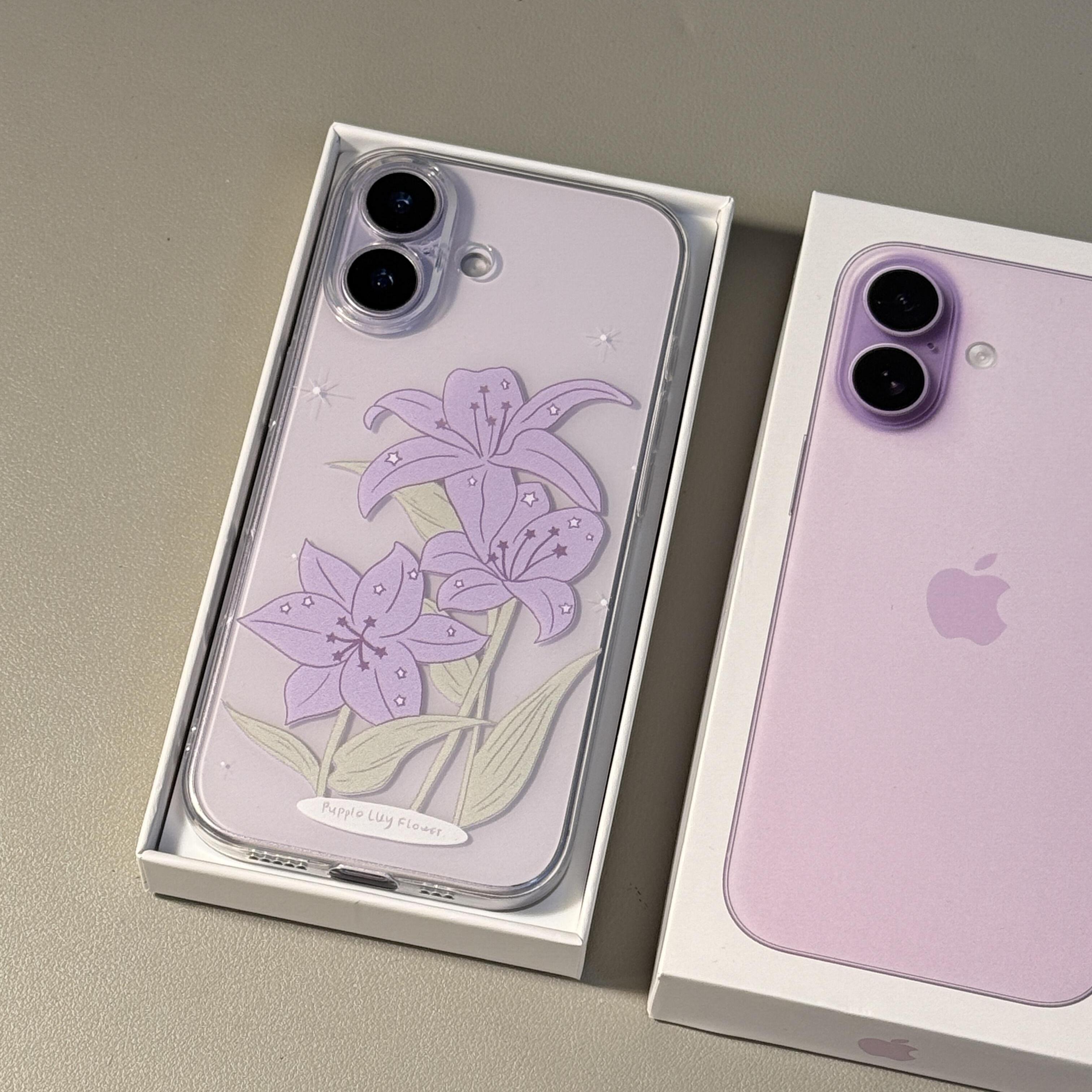 韩系高级感牵牛花手机壳